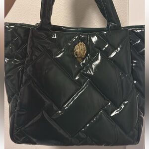 NWT Kurt Geiger London XL Kensington Quilted Leather crystal-eyed eagle tote NEW